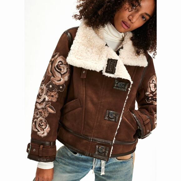 Free People Jackets & Blazers - Free People We The Free Andies Vegan Moto Jacket  size XL